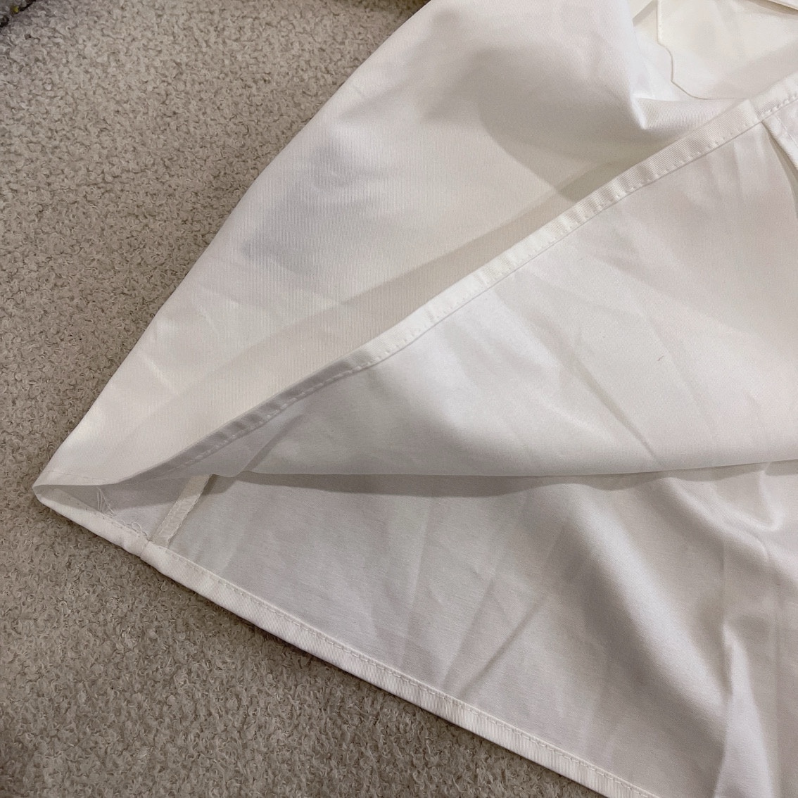 P style Minimalist white dress