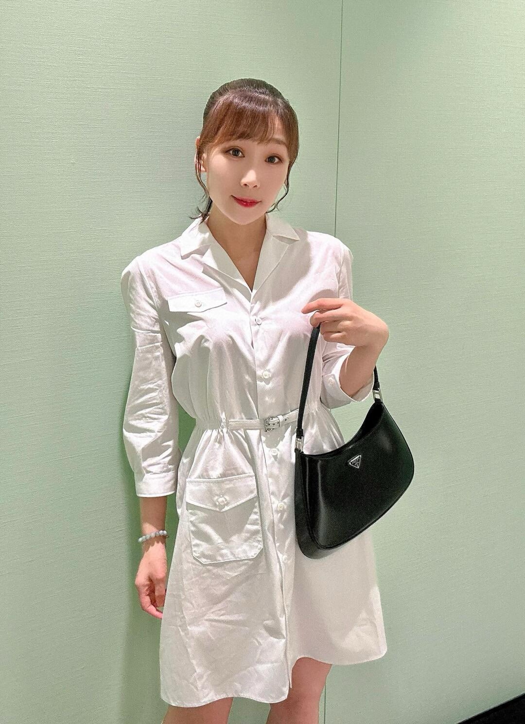 P style Minimalist white dress