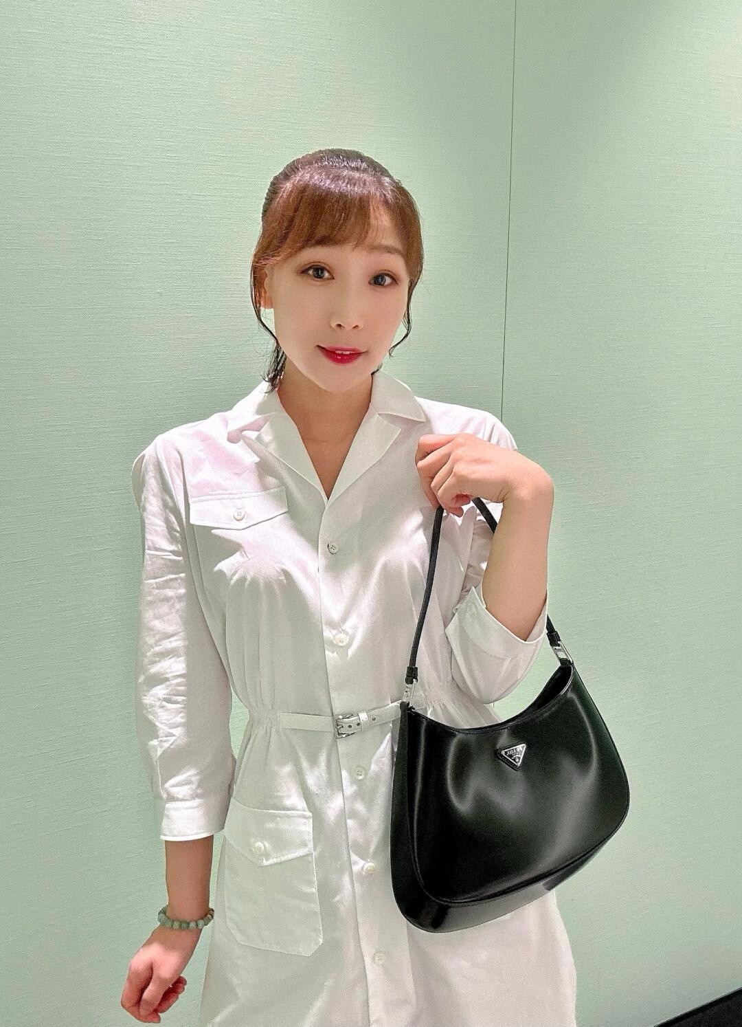 P style Minimalist white dress