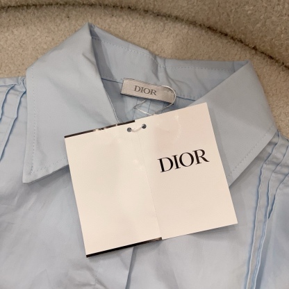 D style Jacquard hollow stitching shirt dress (with belt)