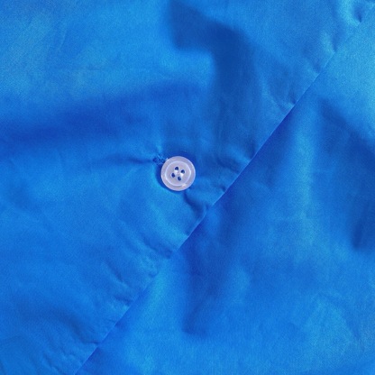 M style Embroidered Lettering Pocket Cotton Poplin Long Sleeve Shirt