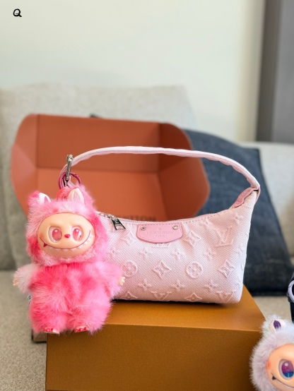 Denim Embossed Lunch Bag 20cm