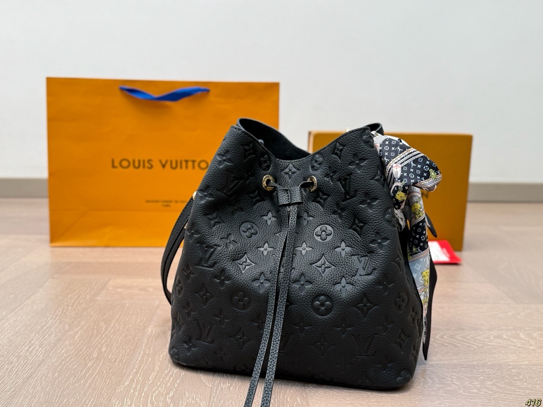 Drawstring bucket bag25*25cm