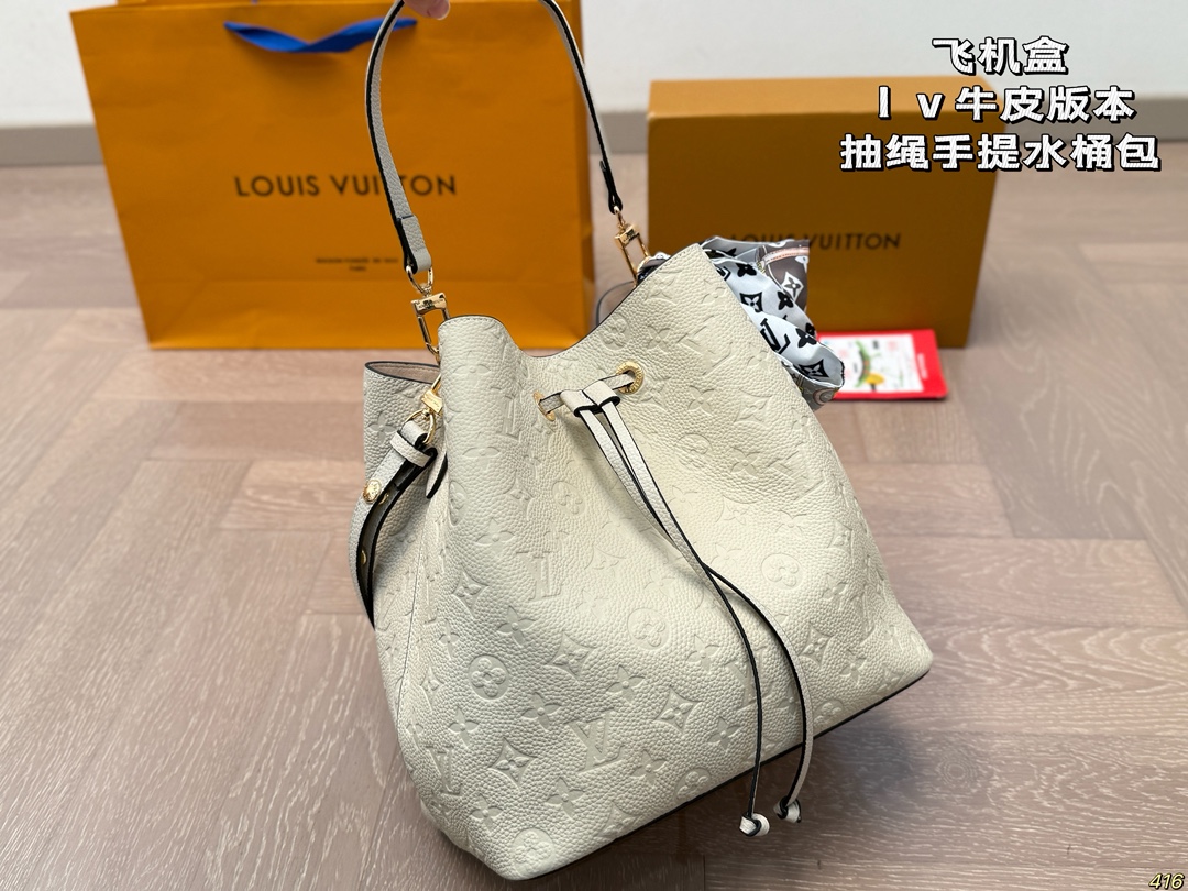 Drawstring bucket bag25*25cm