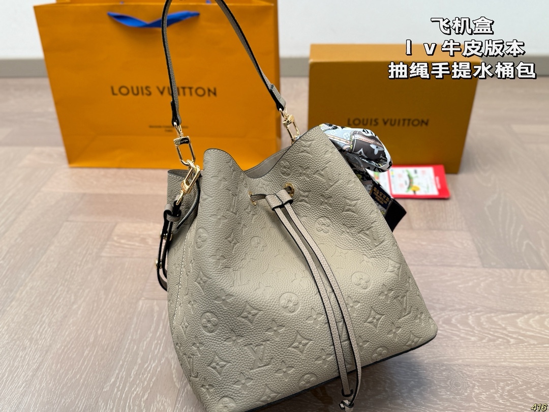 Drawstring bucket bag25*25cm