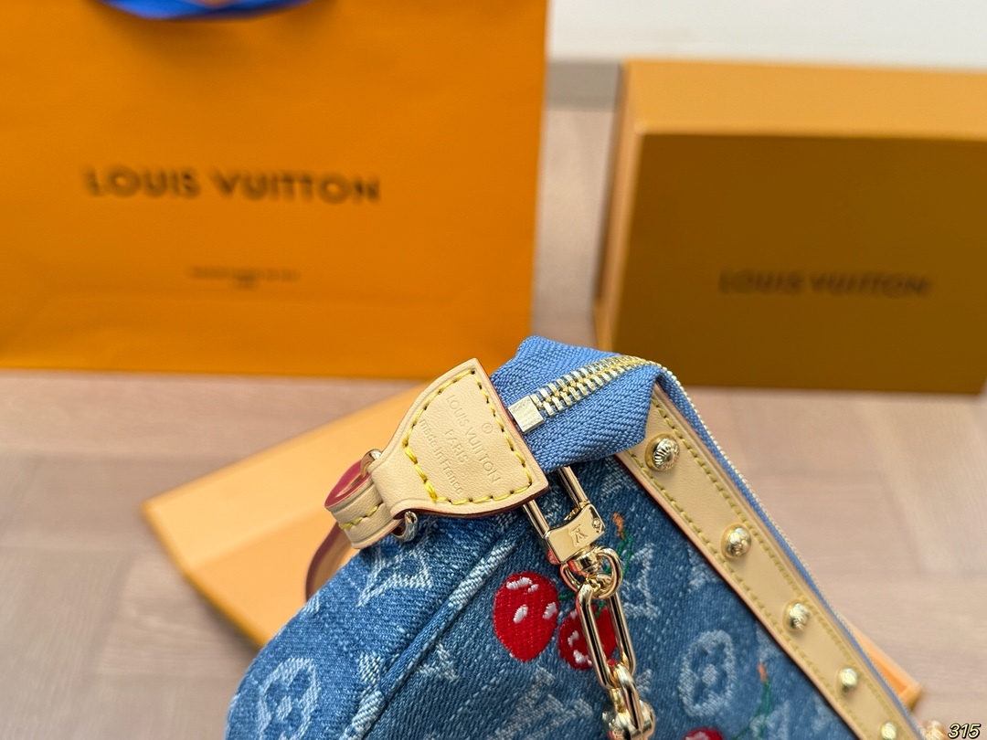 Cherry Series Mahjong Bag Underarm Bag21*12cm