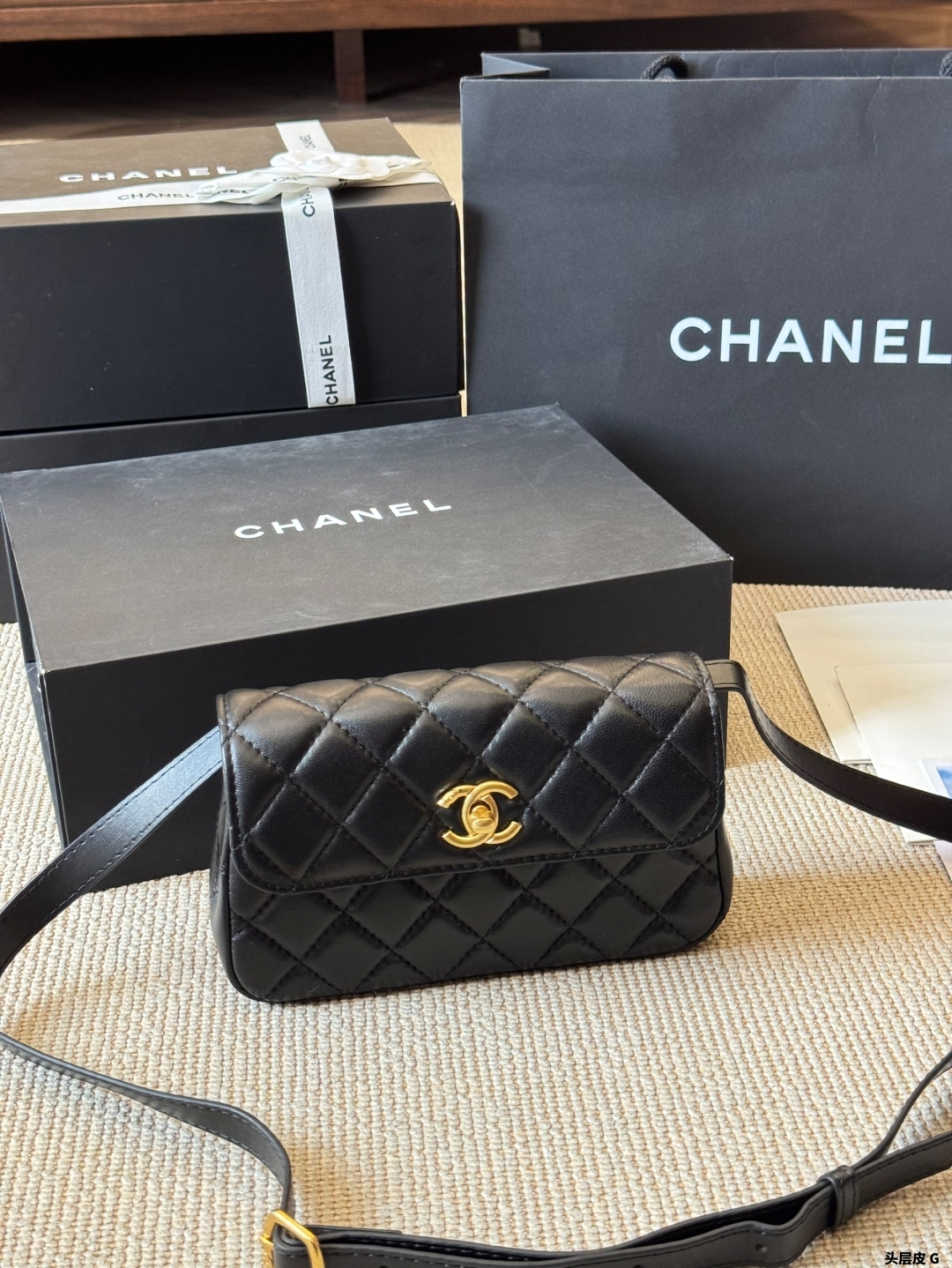 Handmade flap bag19*12cm