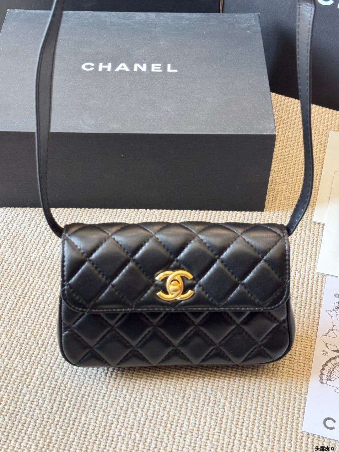 Handmade flap bag19*12cm