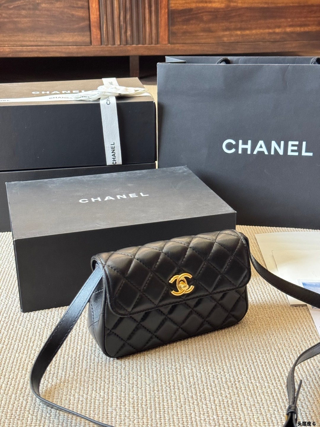 Handmade flap bag19*12cm