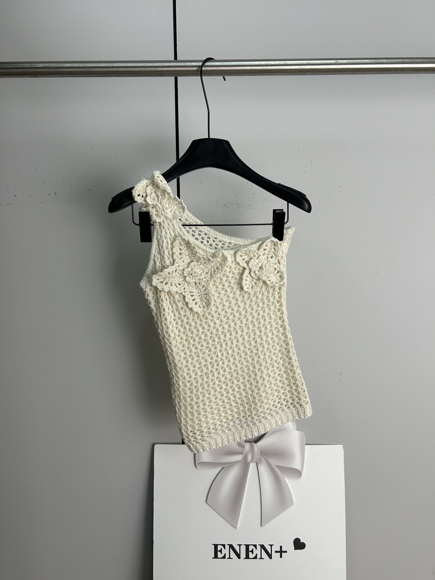 Off-shoulder knit top