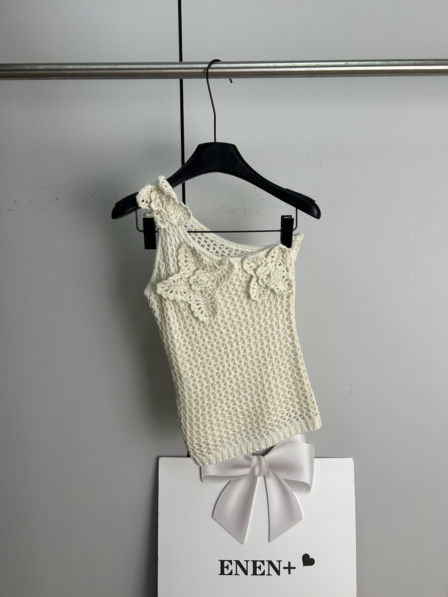 Off-shoulder knit top