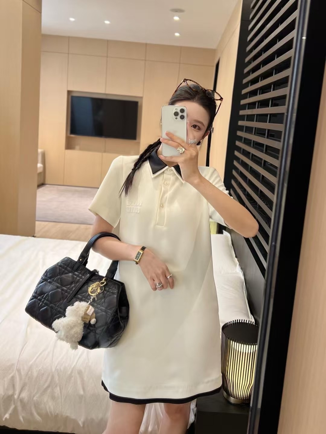 Double collar skirt