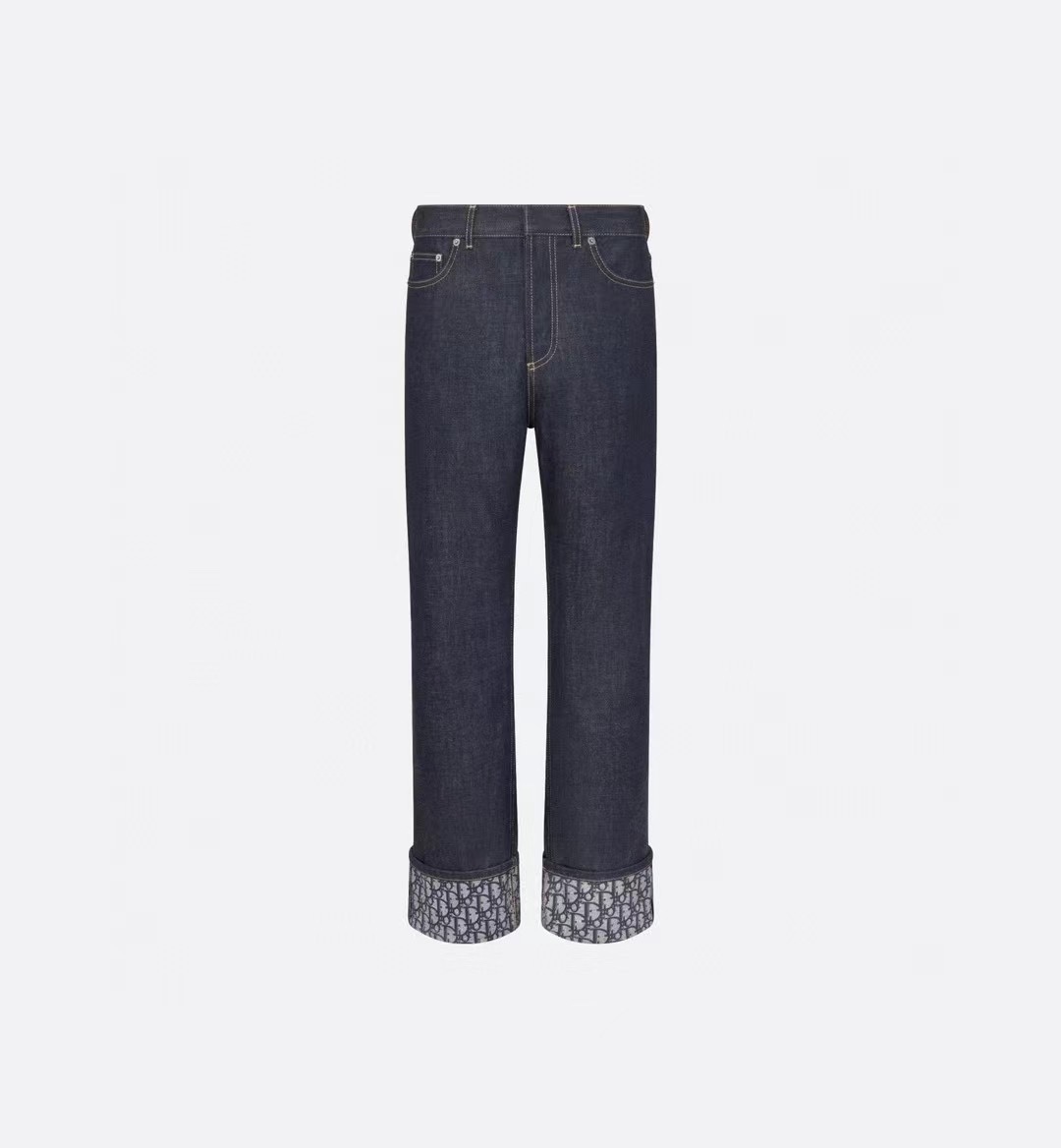 Short hooded jacket + straight jeans set