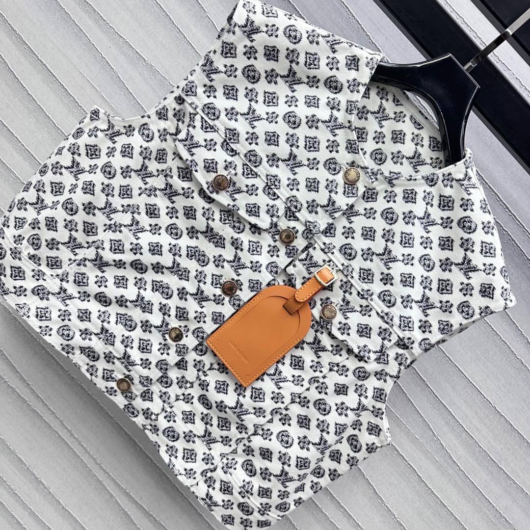 Printed Cropped Vest