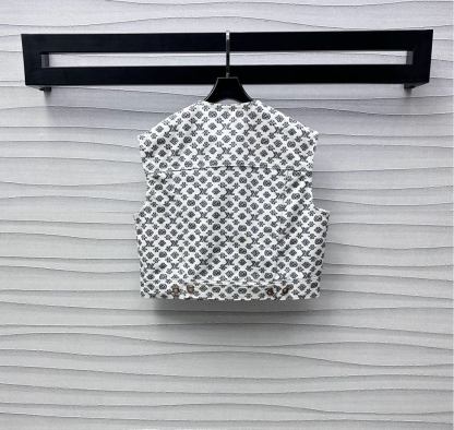 Printed Cropped Vest