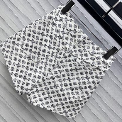 Printed high waist shorts