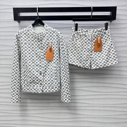 Printed high waist shorts