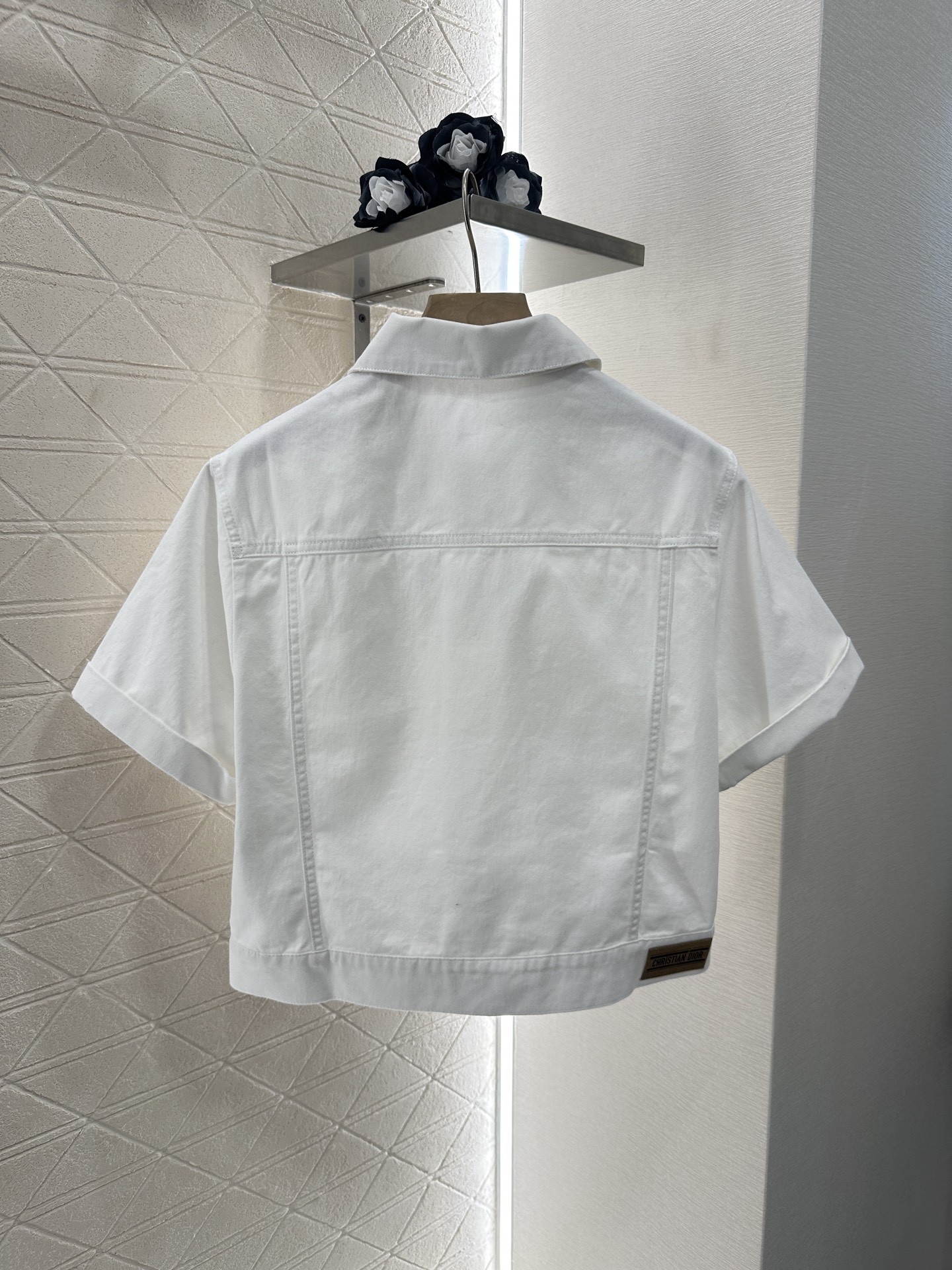 Denim jacket and shorts set