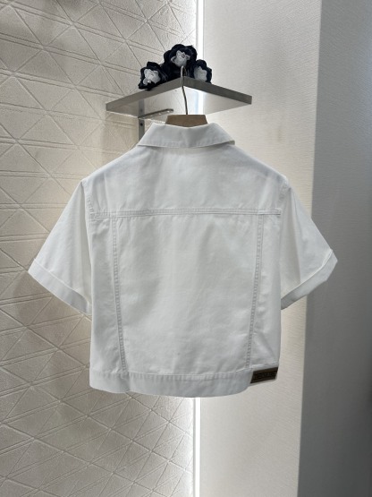 Denim jacket and shorts set