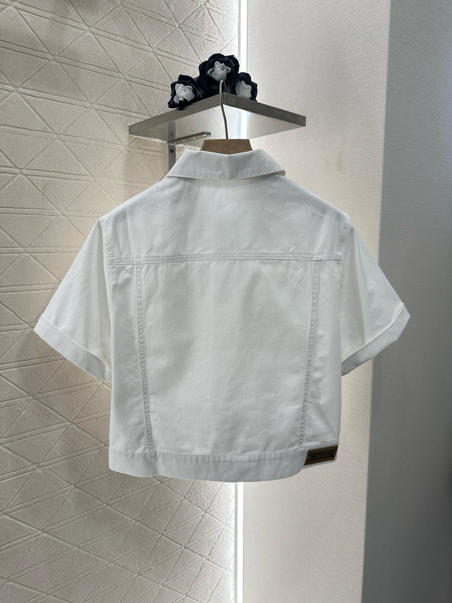 Denim jacket and shorts set