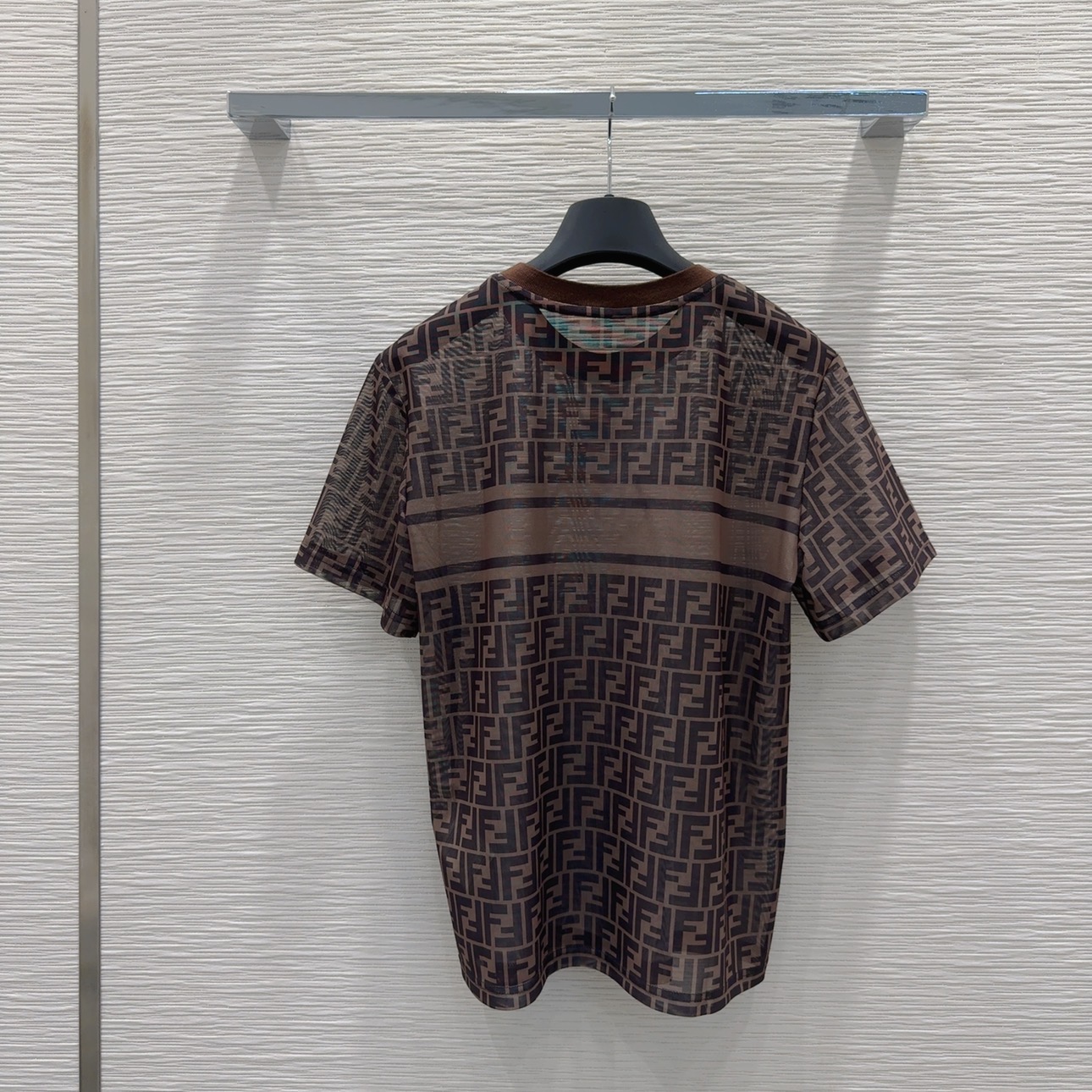 Transparent letter short sleeves