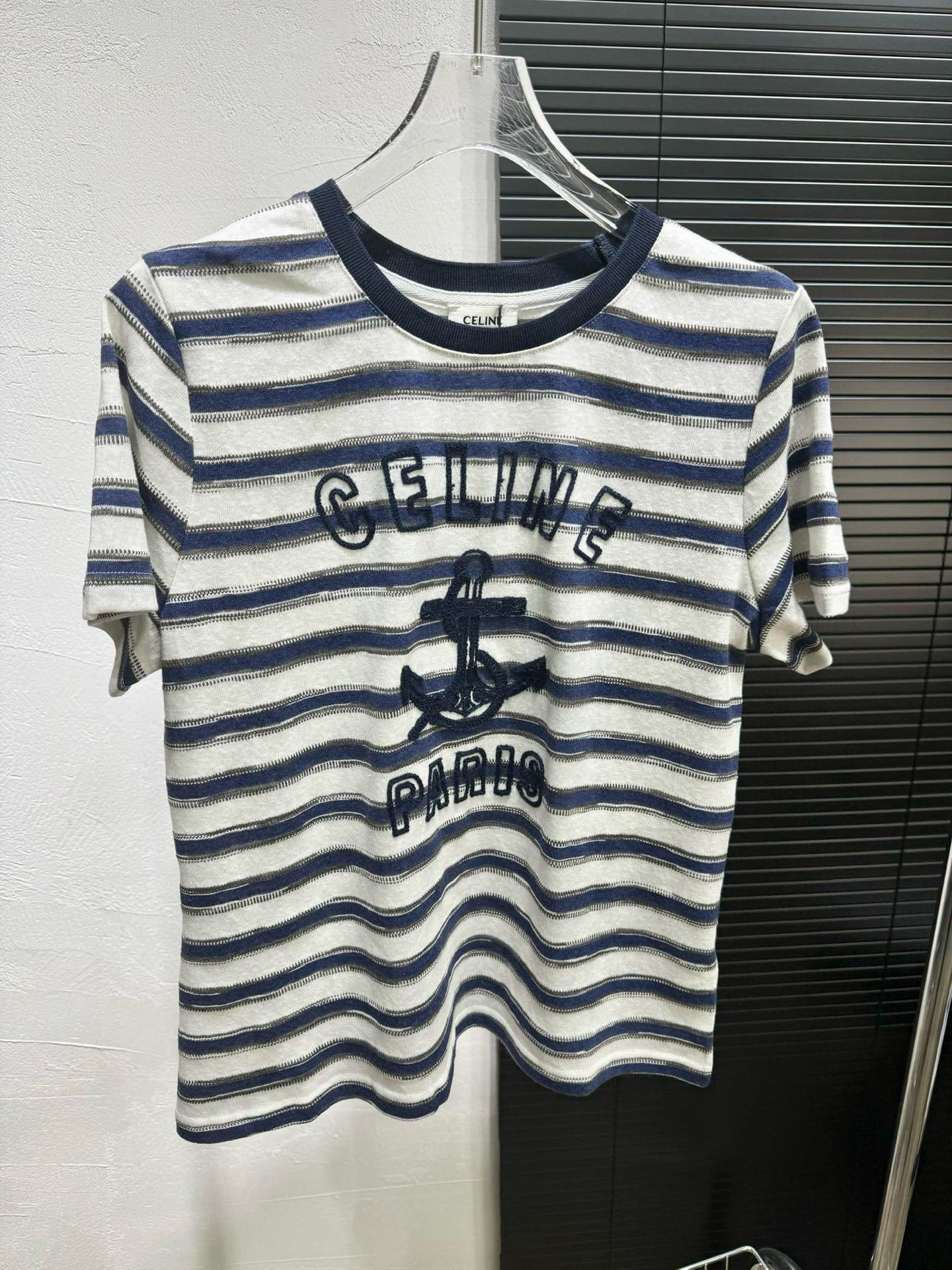 3D hook jacquard T-shirt