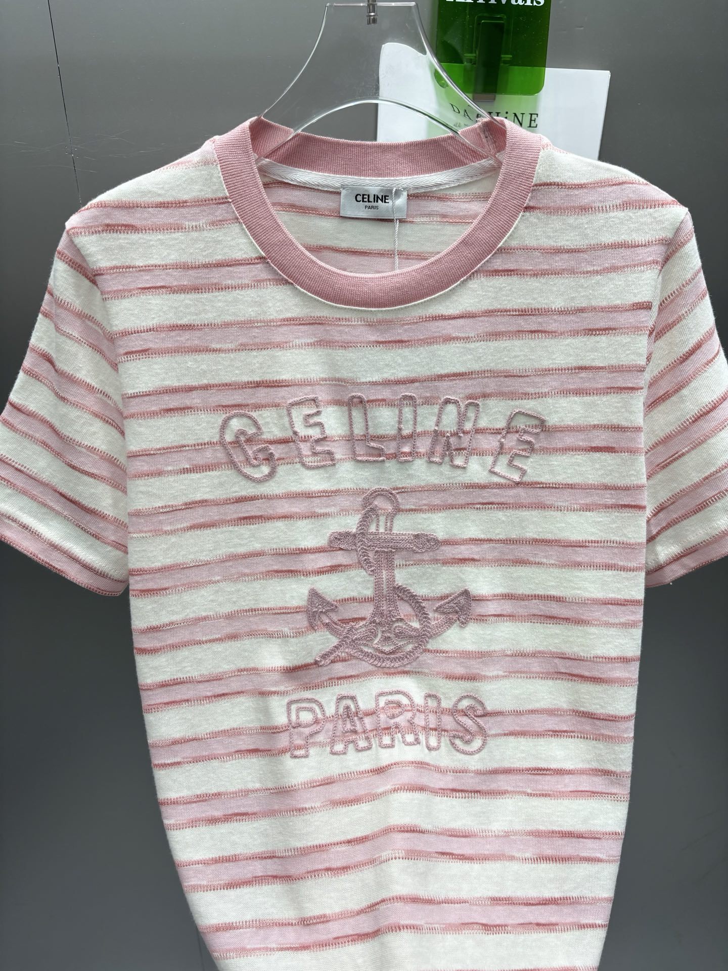 3D hook jacquard T-shirt