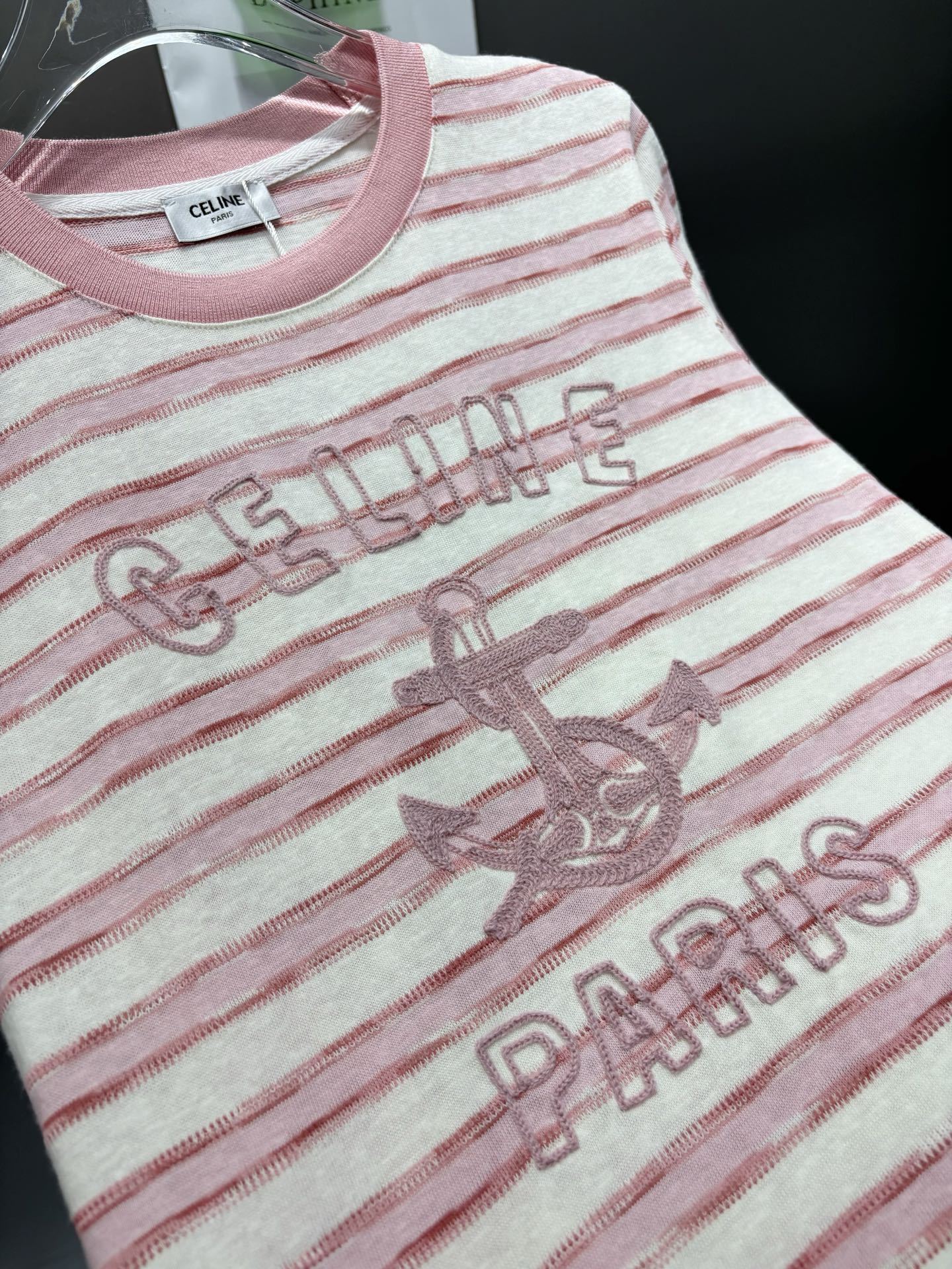 3D hook jacquard T-shirt