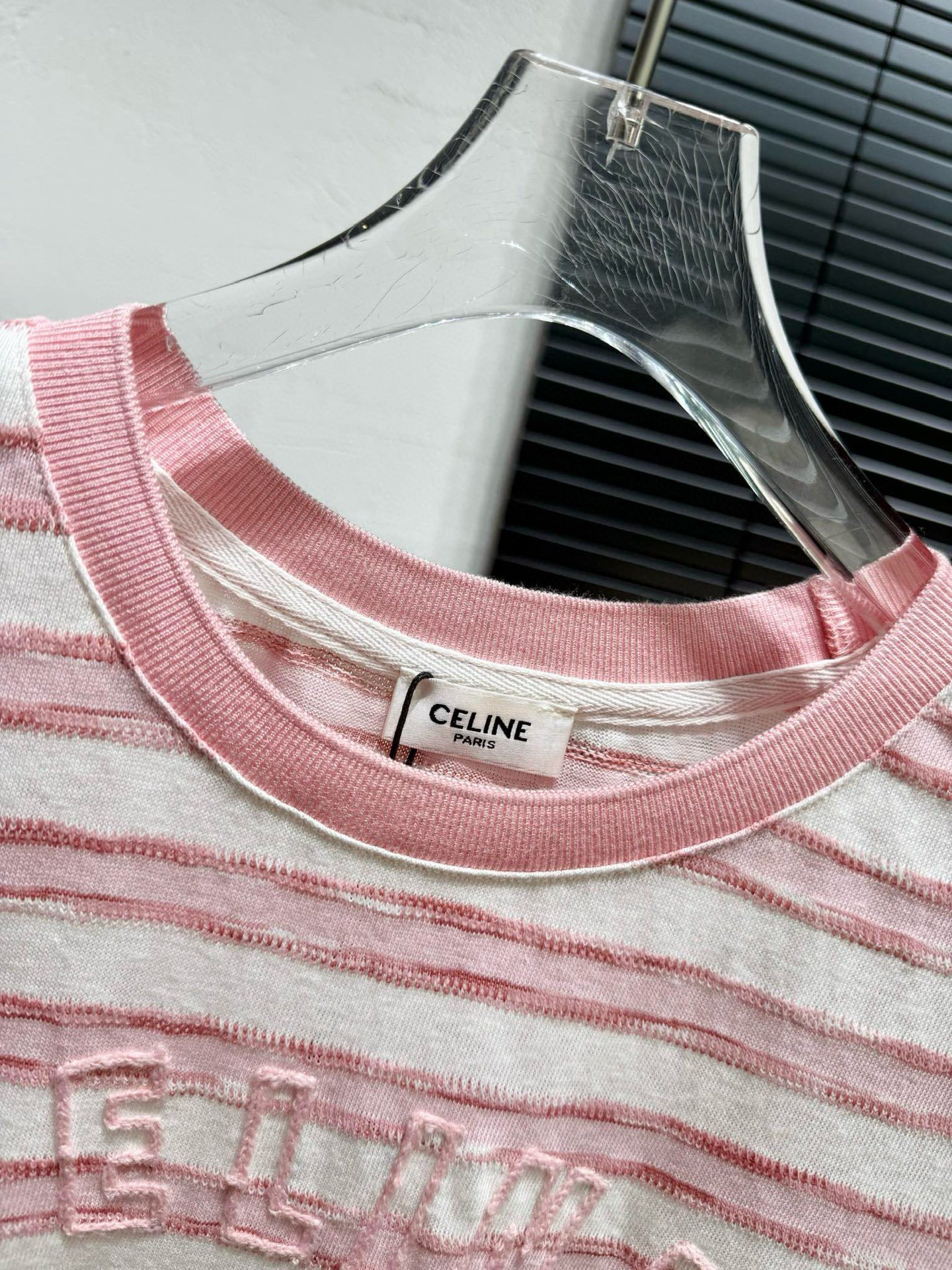 3D hook jacquard T-shirt