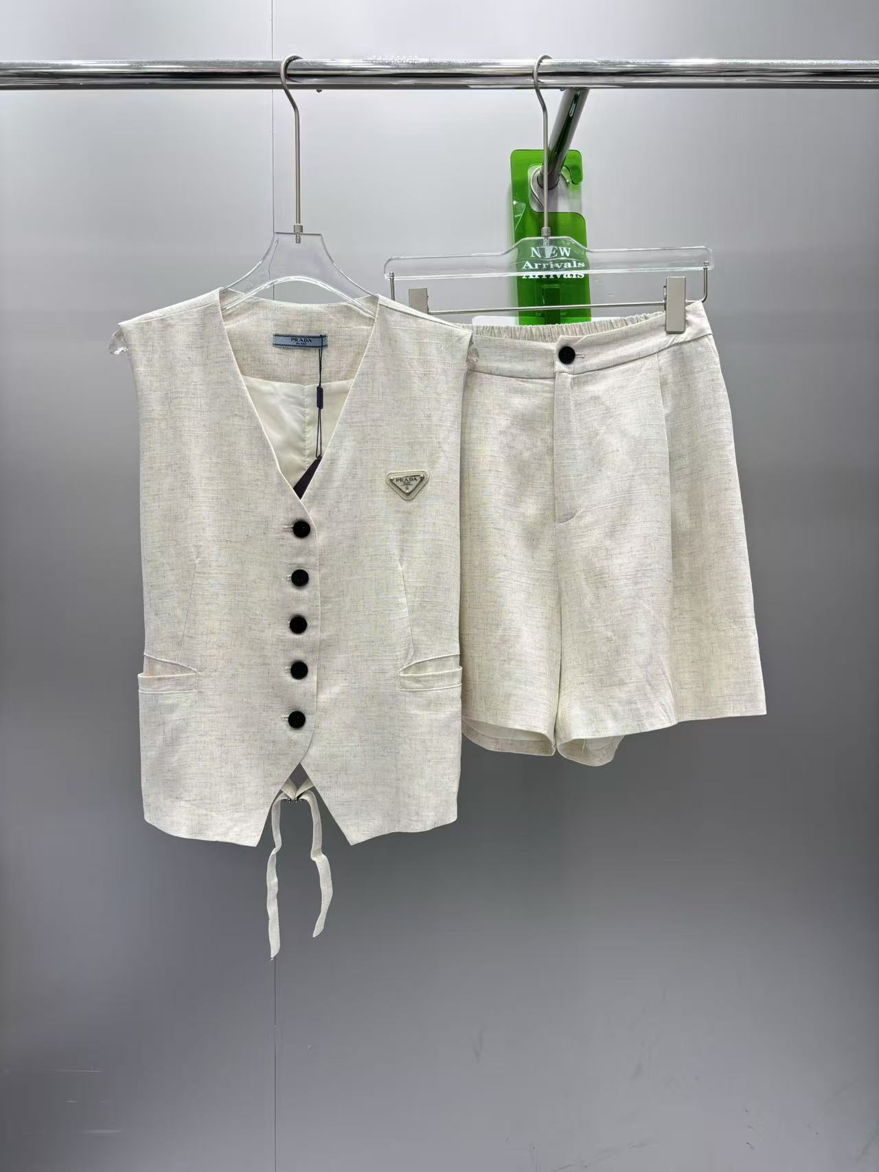 Casual vest shorts set