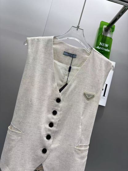 Casual vest shorts set