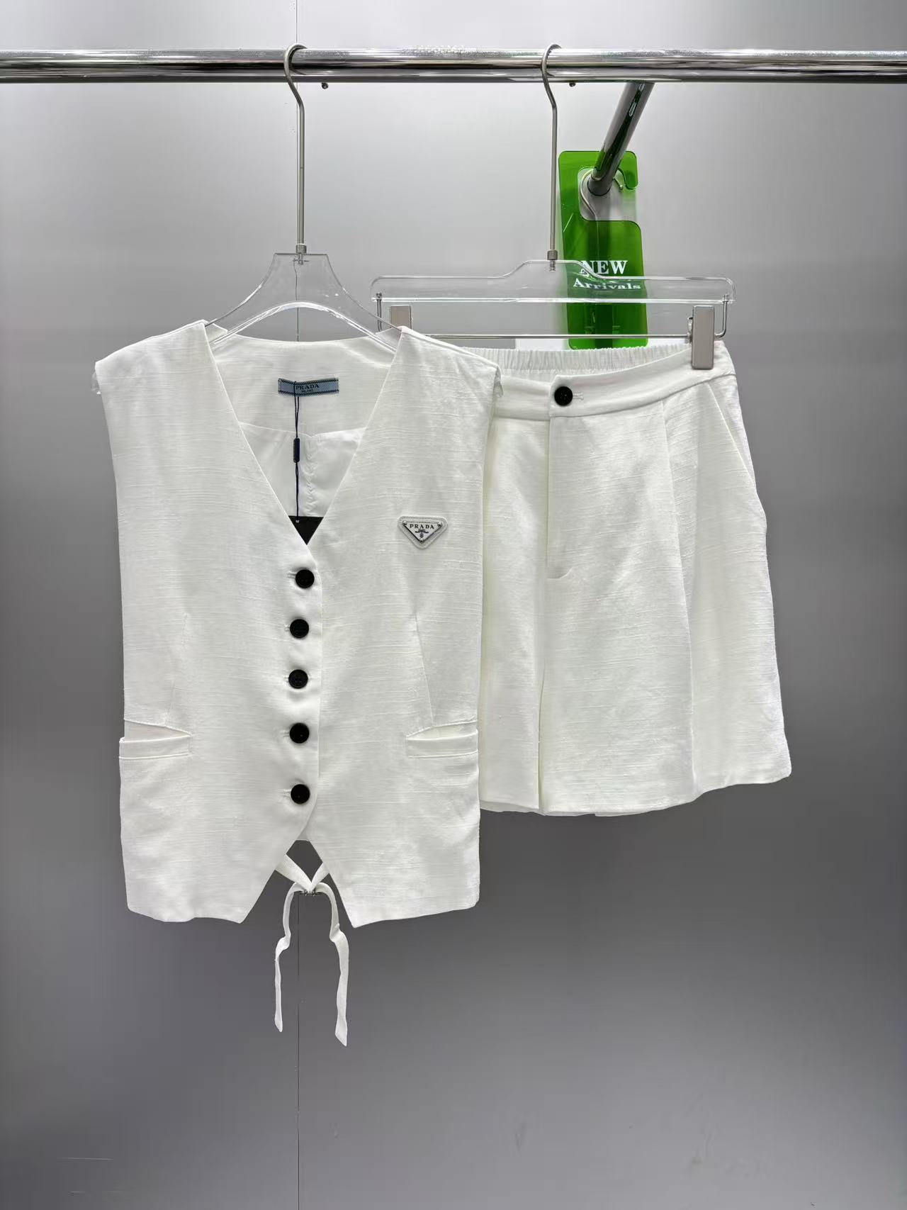 Casual vest shorts set