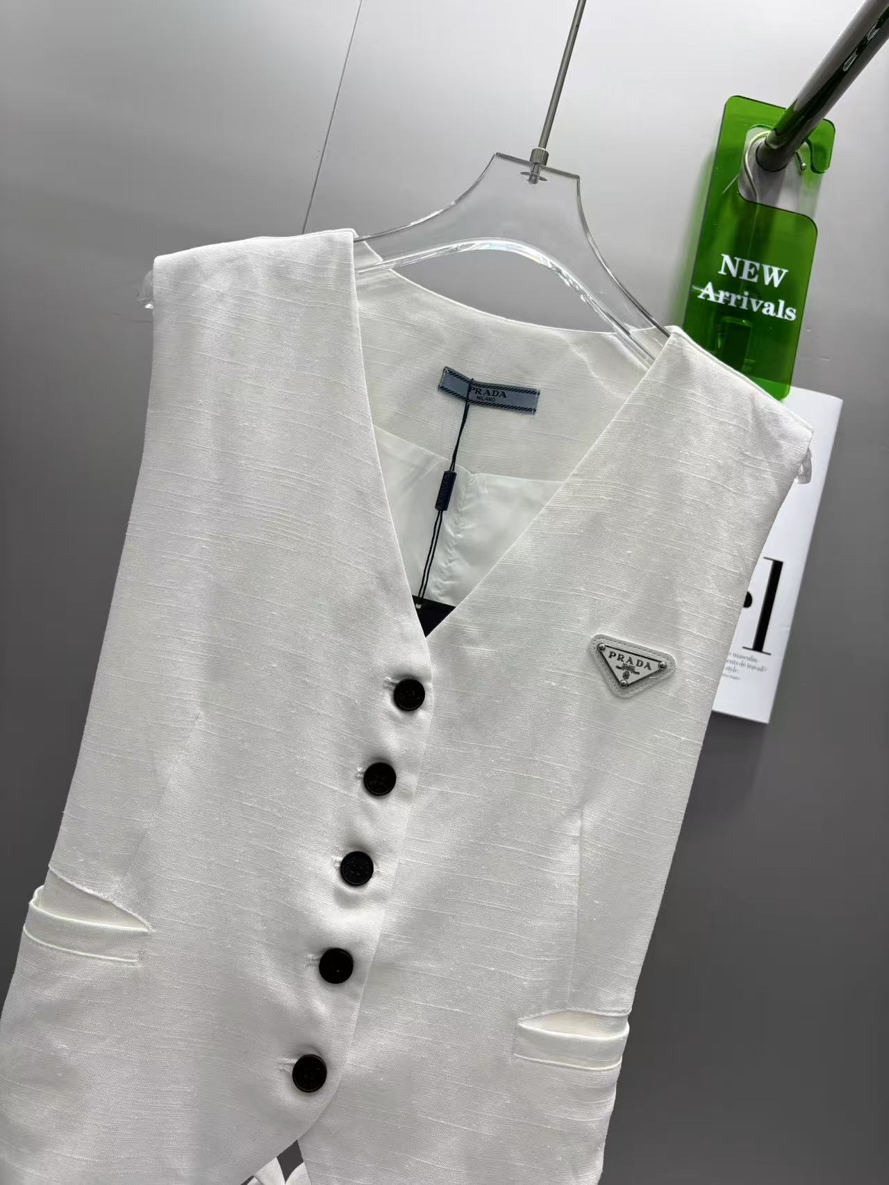 Casual vest shorts set