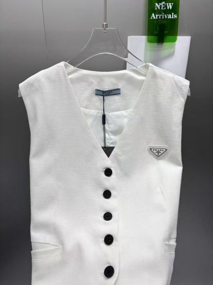 Casual vest shorts set