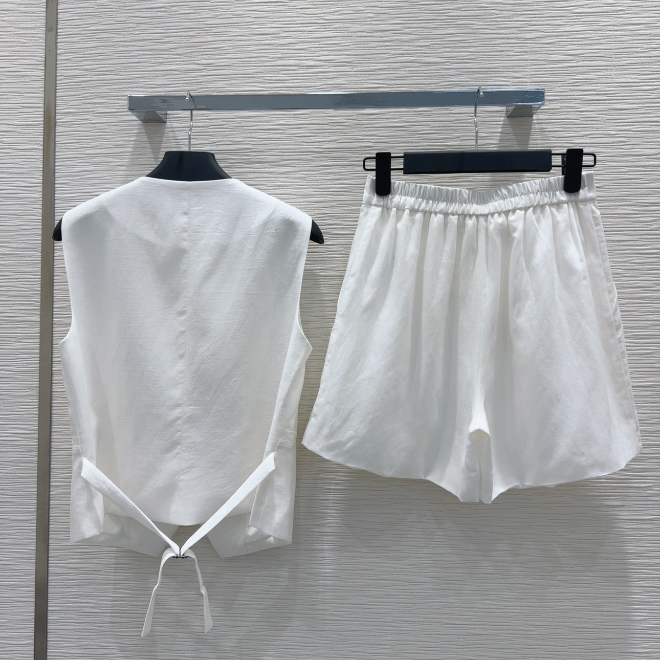 Casual vest shorts set