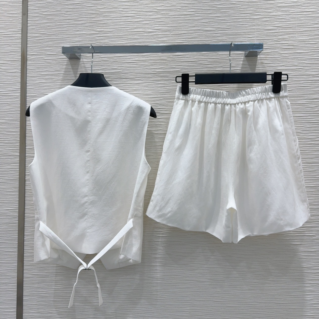 Casual vest shorts set