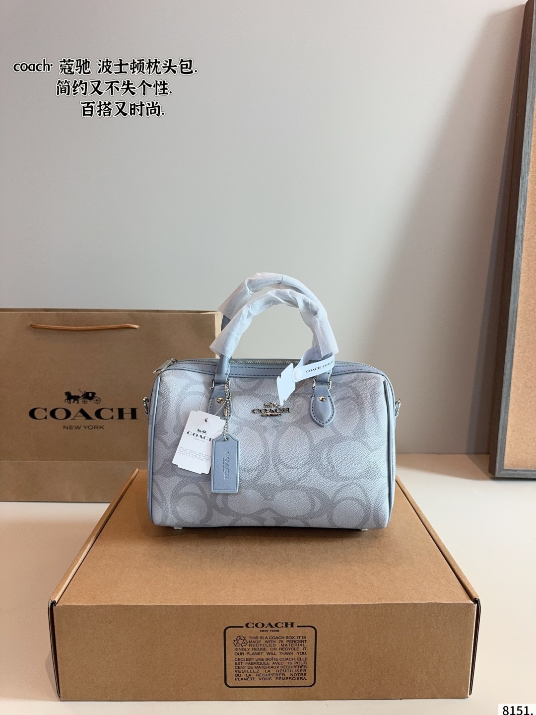 Boston Pillow Bag 25*14*16cm