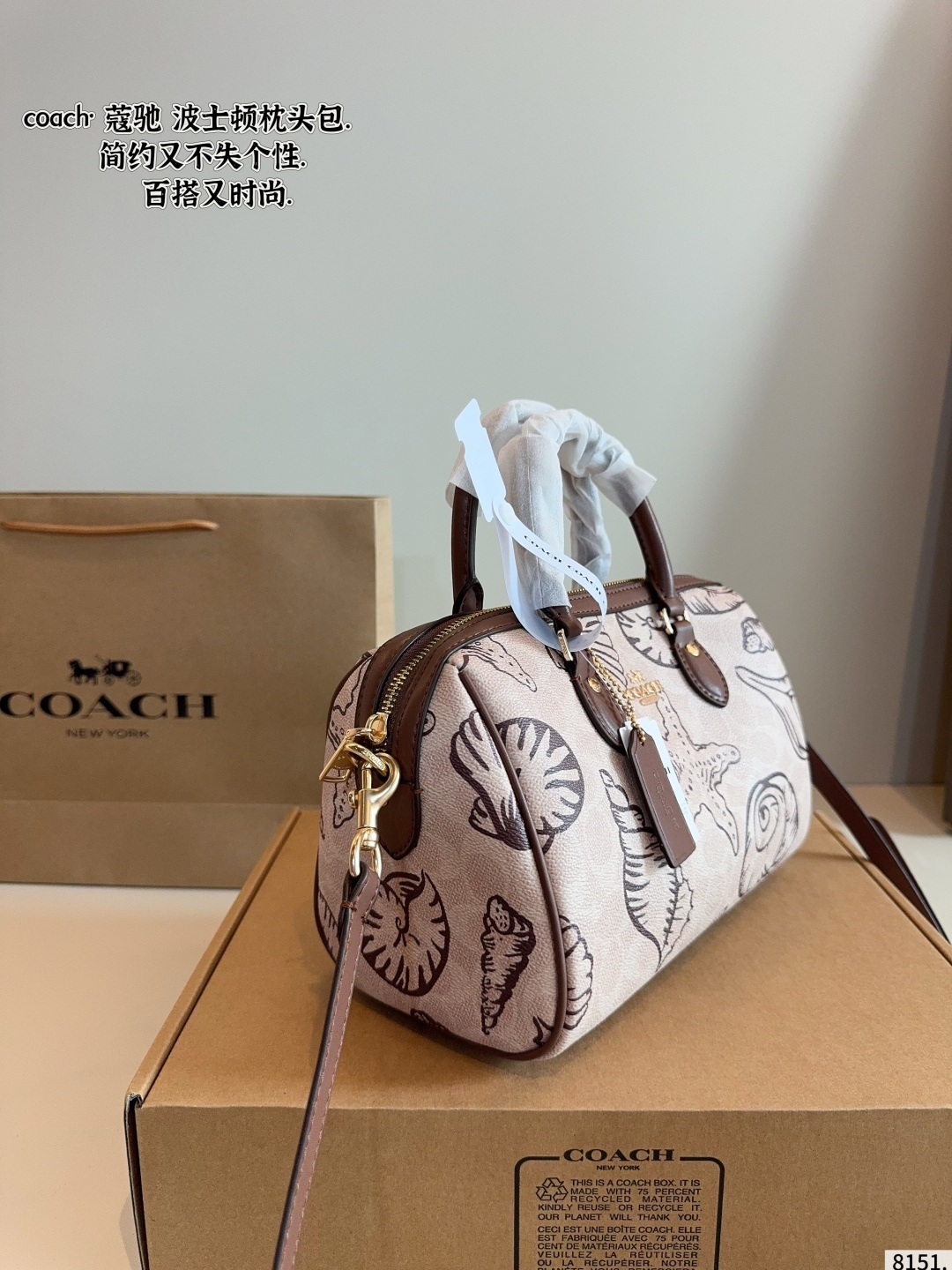 Boston Pillow Bag 25*14*16cm