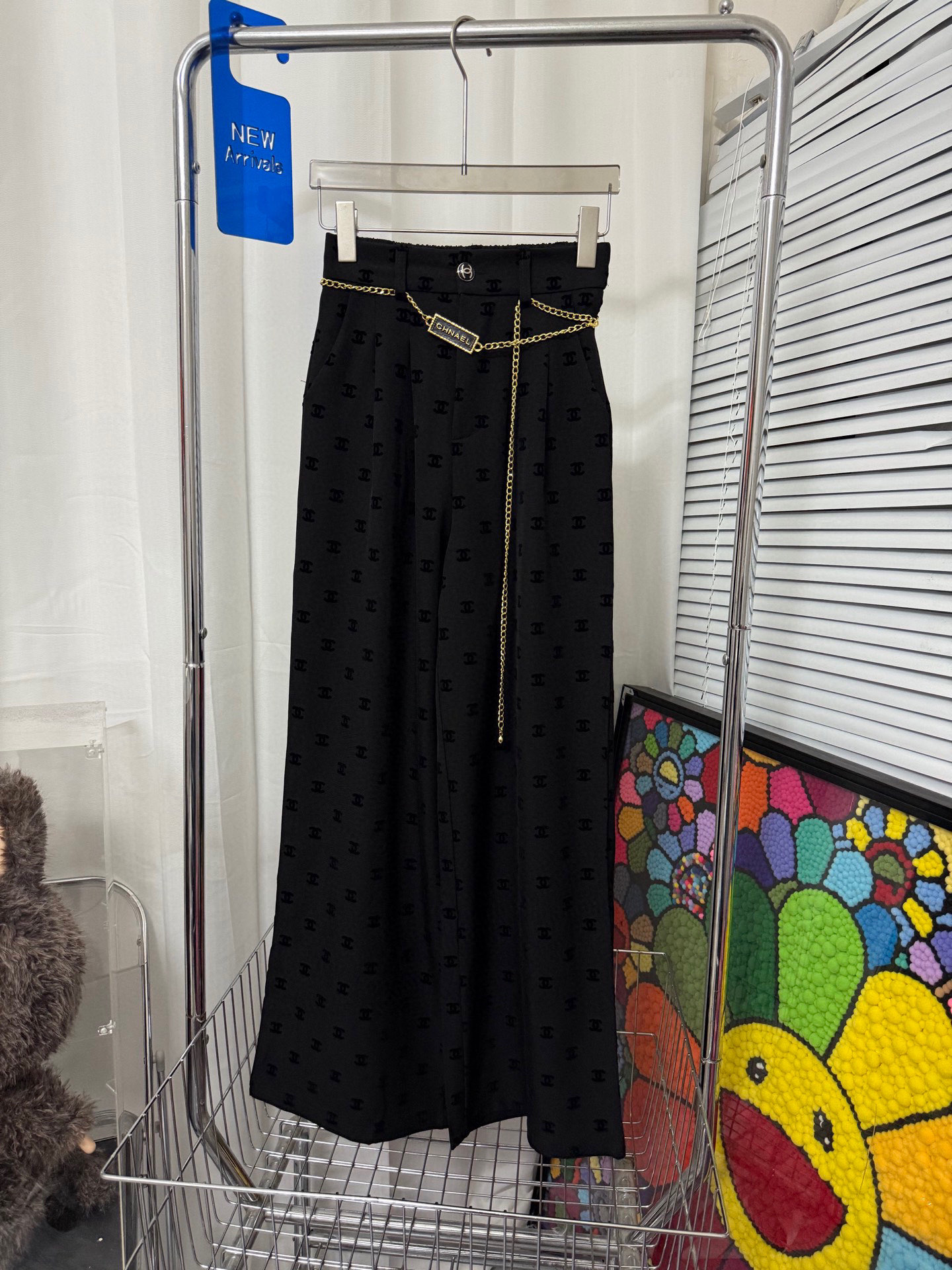 flocked printed logo pants S-XL