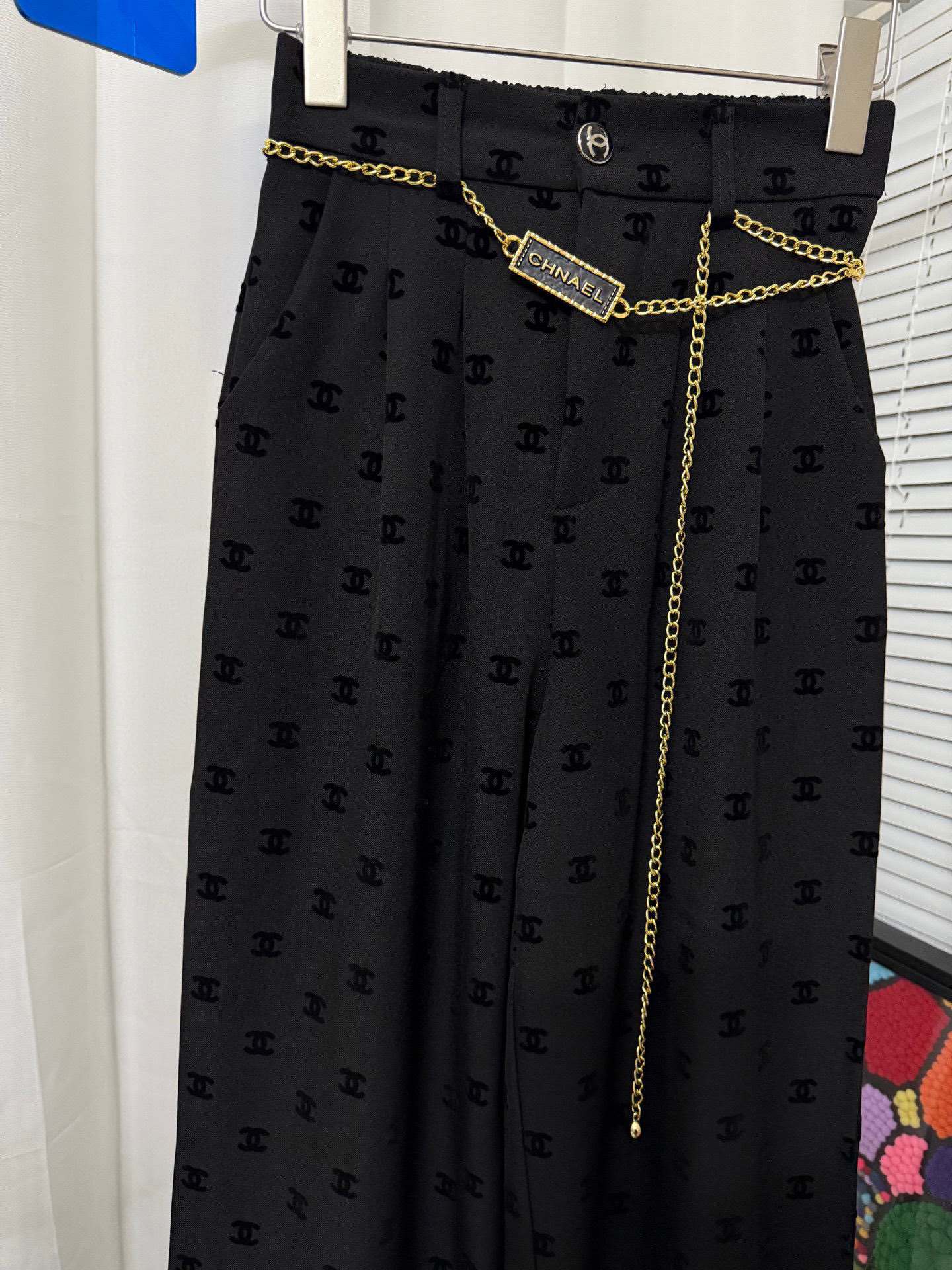 flocked printed logo pants S-XL