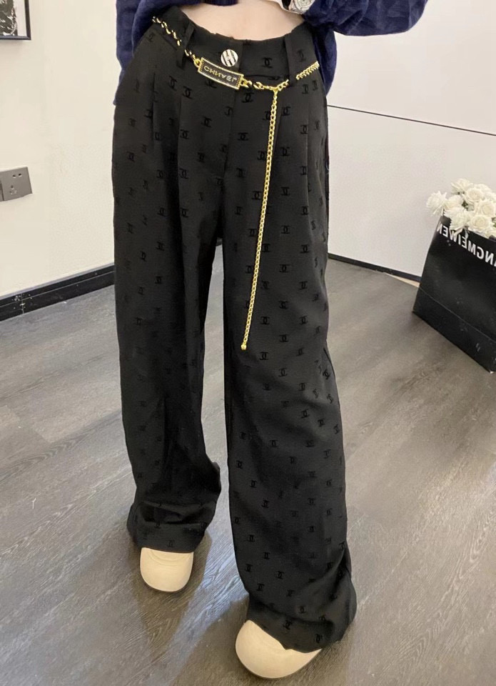 flocked printed logo pants S-XL