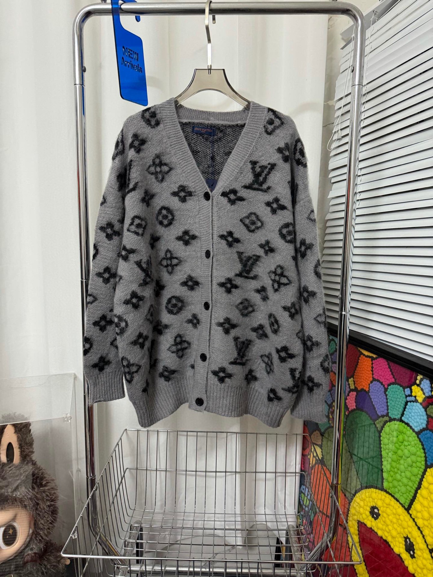 Mohair knitted cardigan