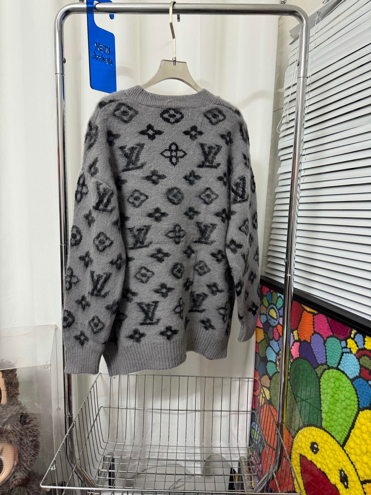 Mohair knitted cardigan