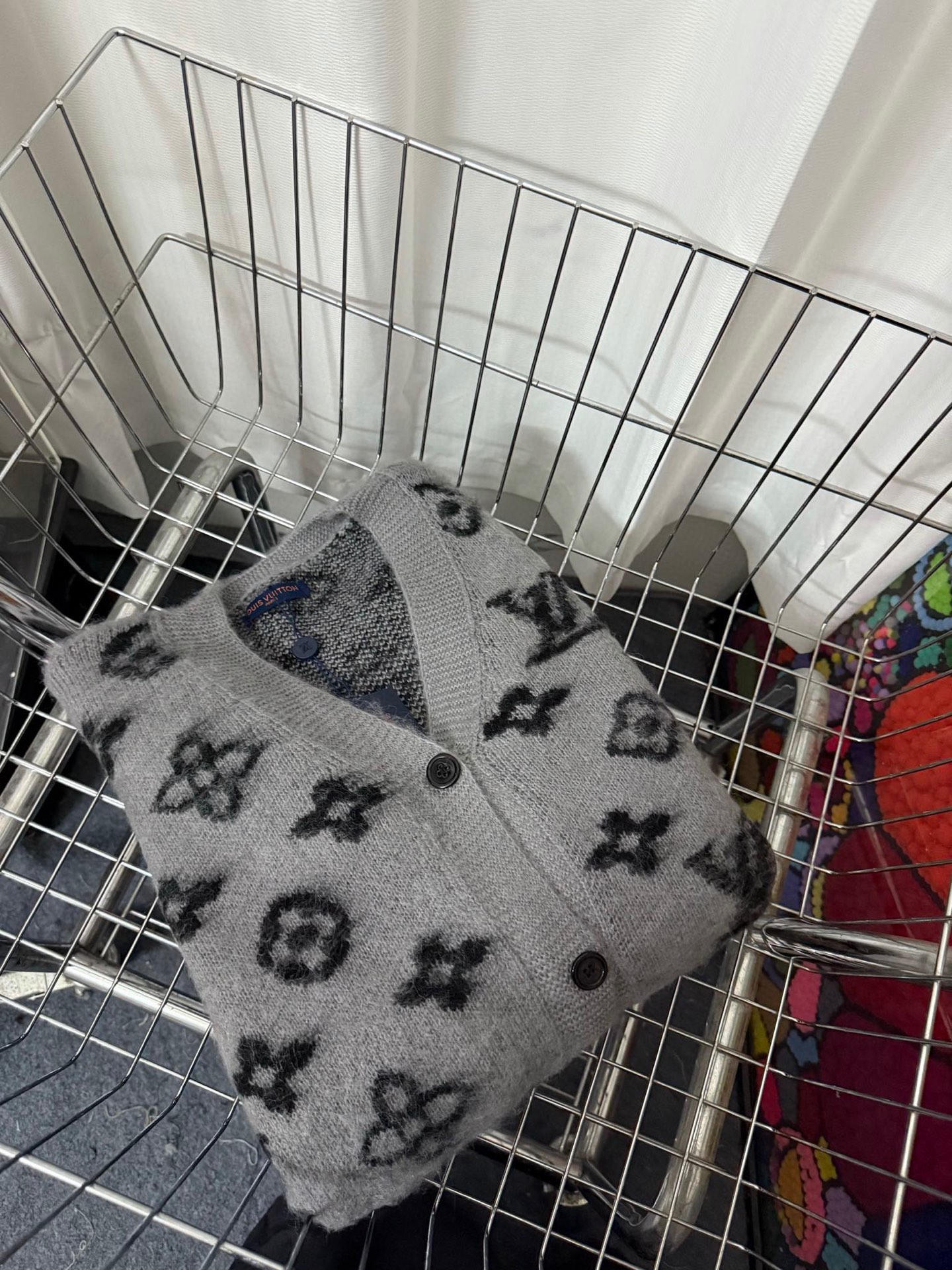 Mohair knitted cardigan