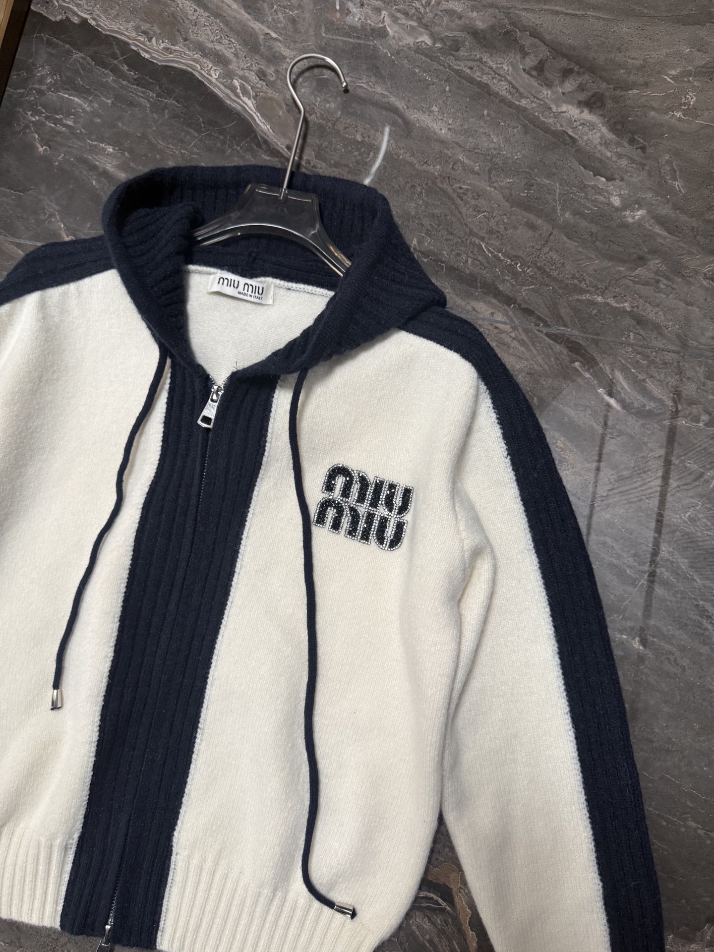 Panda colorblock cardigan