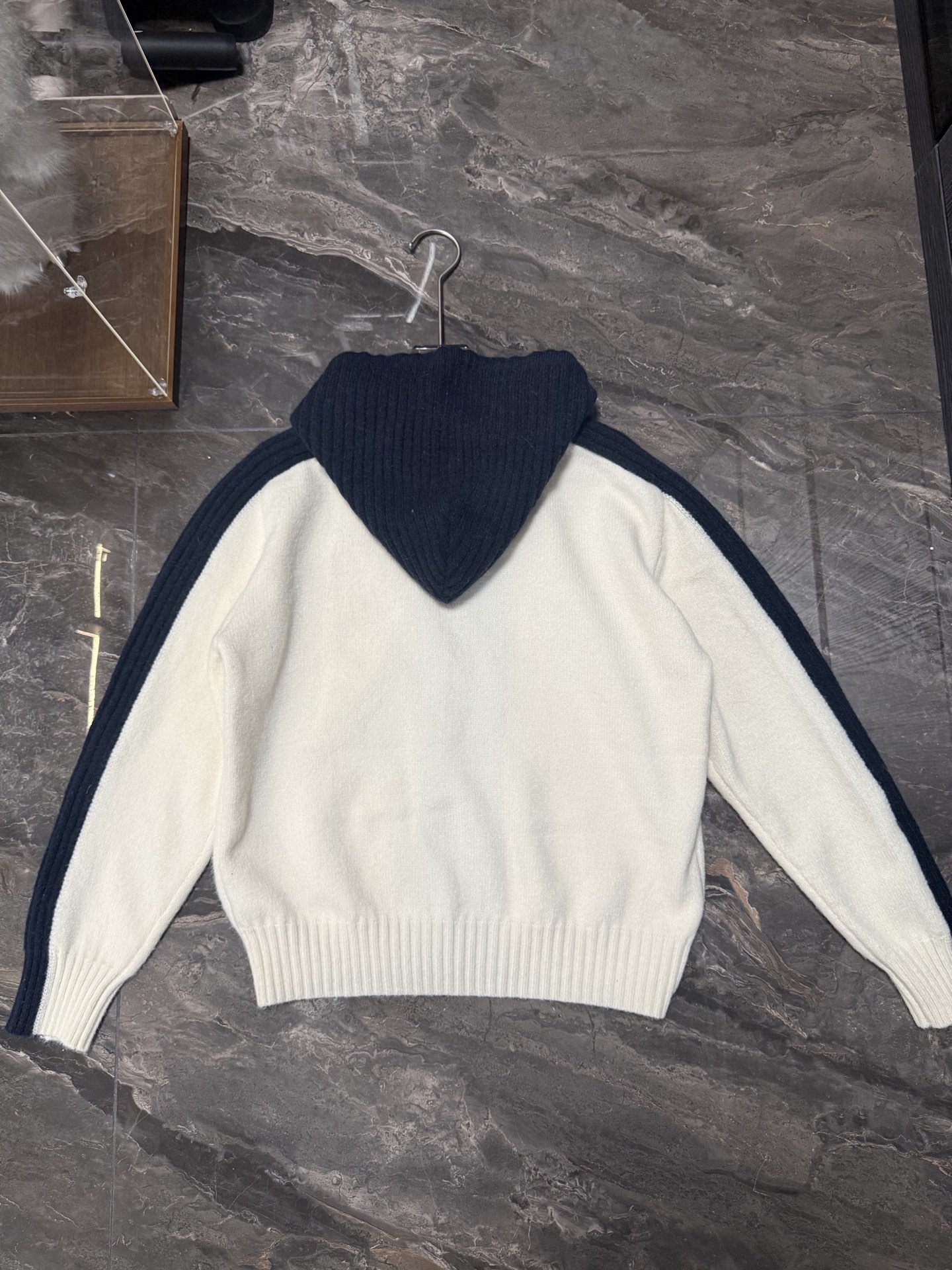 Panda colorblock cardigan