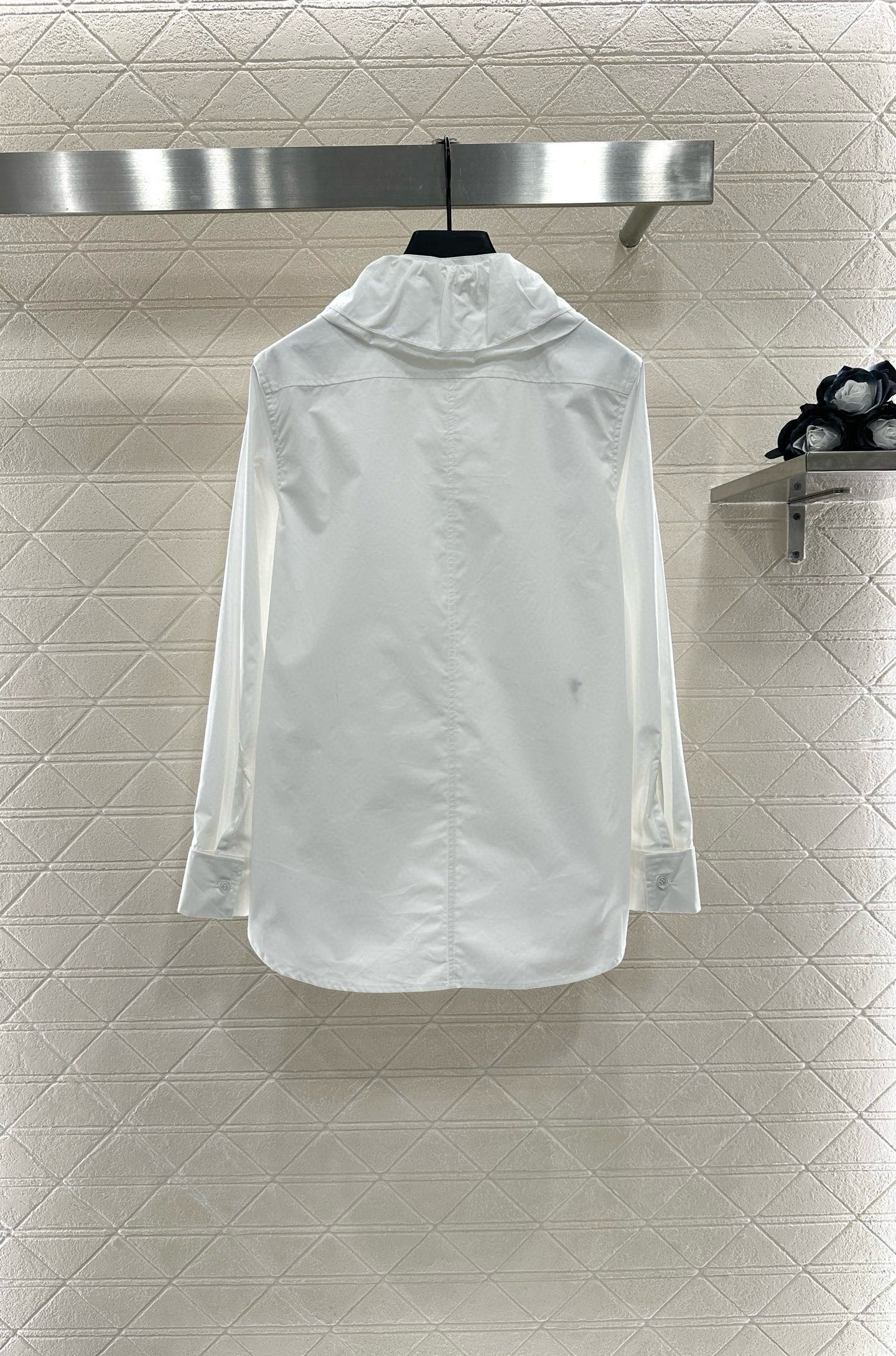 Detachable 3D lace ruffled shirt