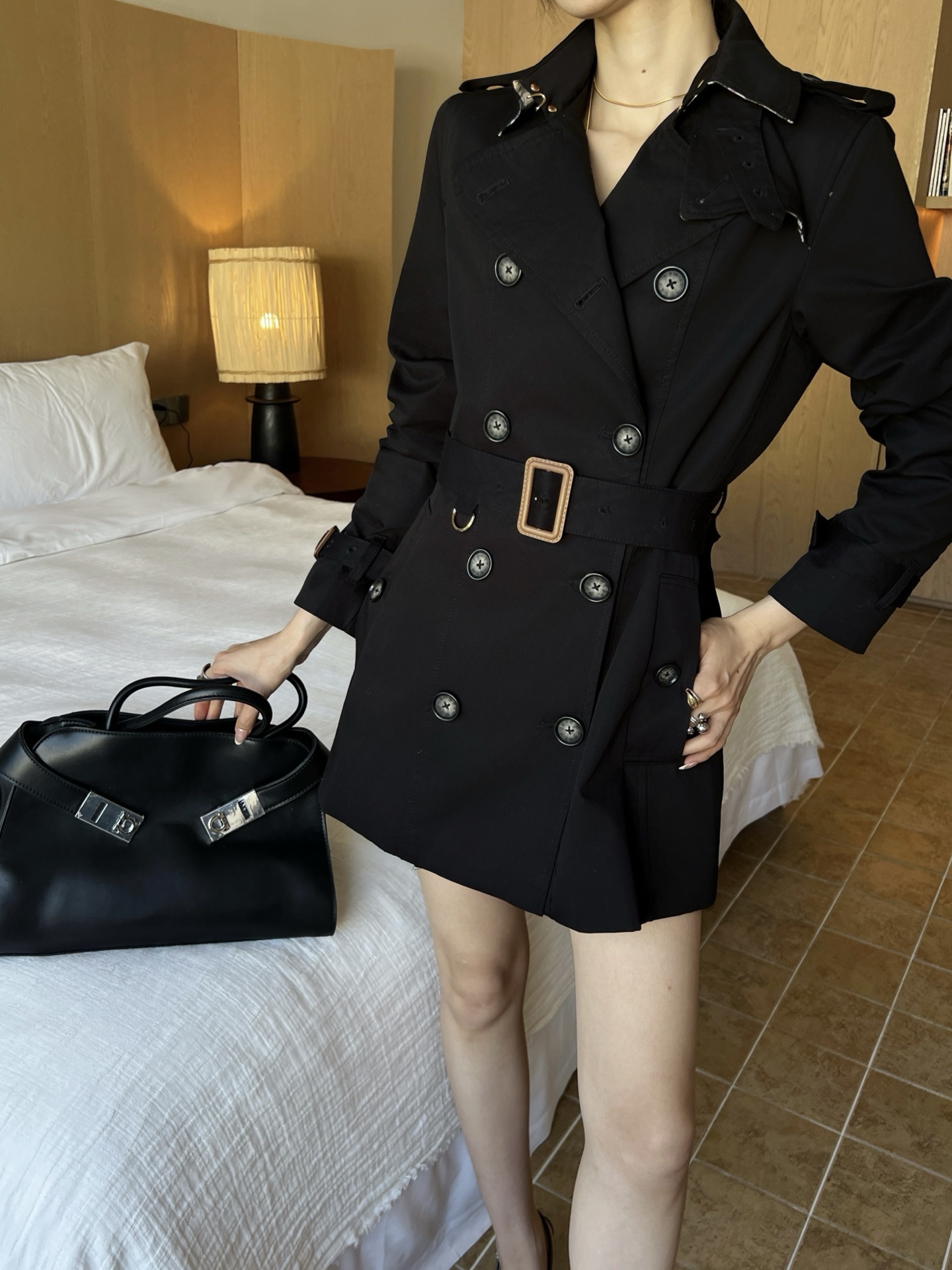 mid-length waterproof windbreaker