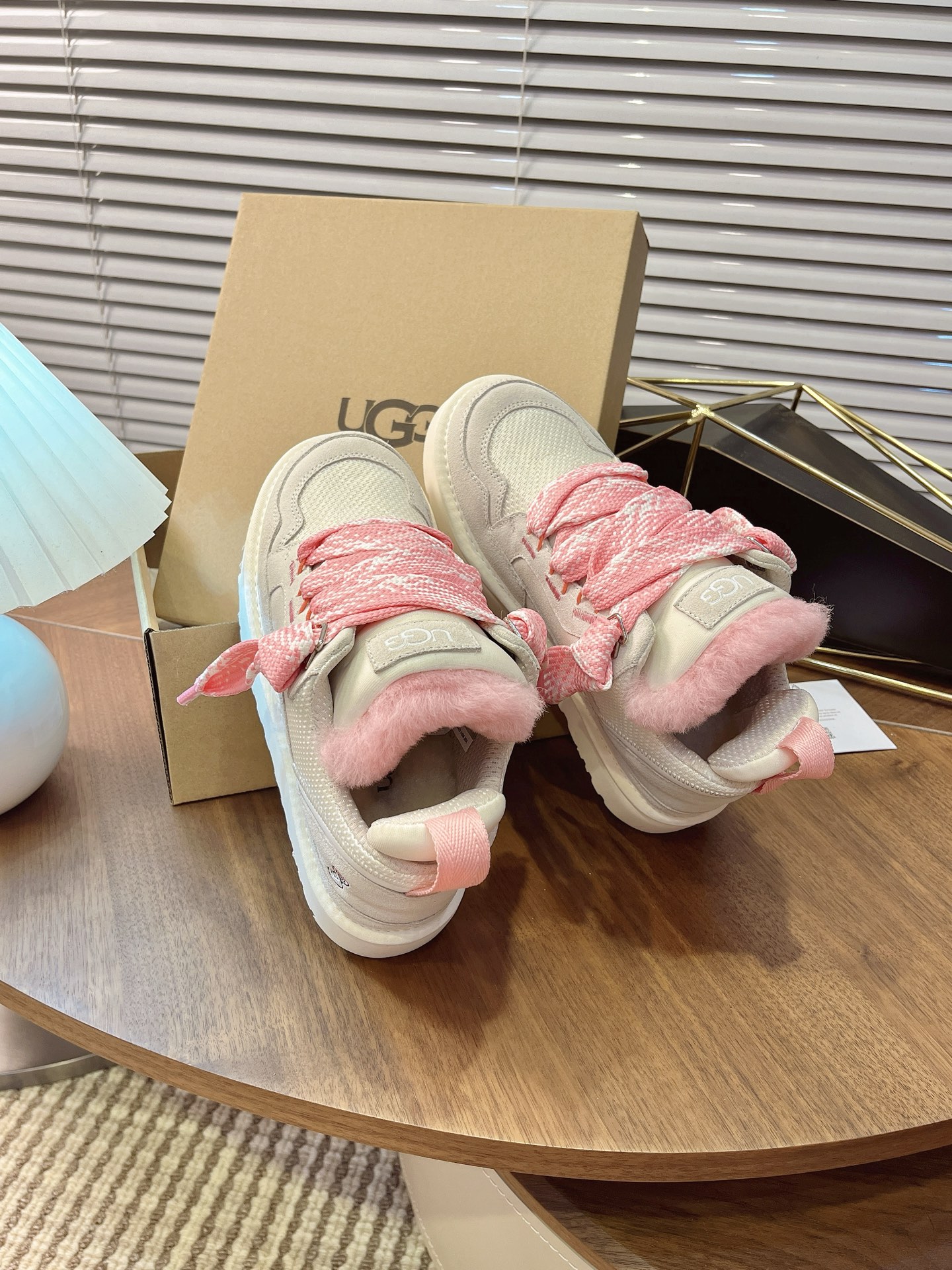 Mel casual shoes fur shoes, snow boots Pink Size35-45