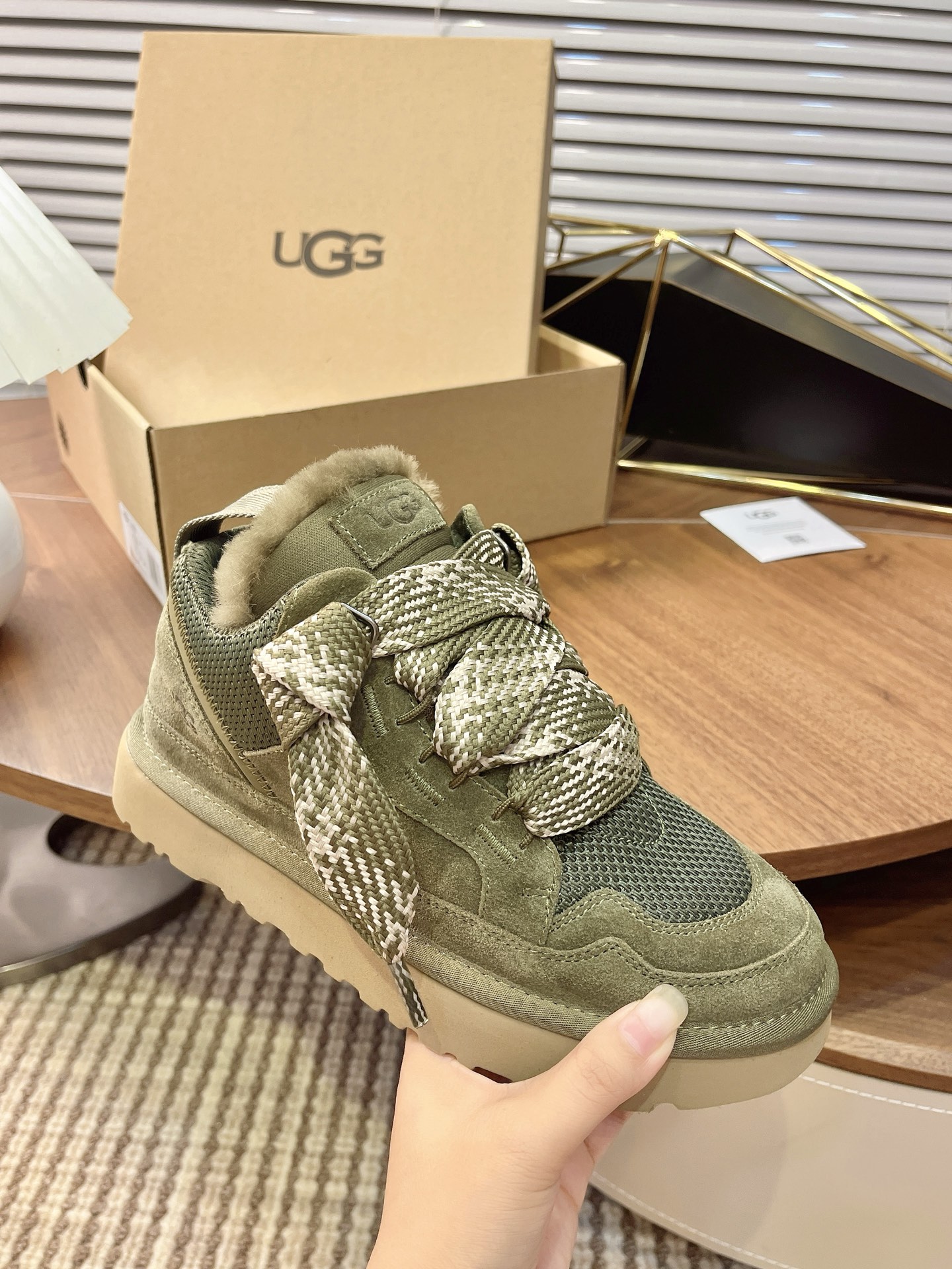Mel casual shoes fur shoes, snow boots Green Size35-45